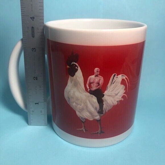 Putin on a Giant Rooster Weird Coffee Mug - Super Chicken Era - Picture 3 of 6